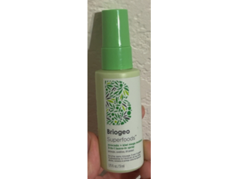 Briogeo Moisture 3-in-1 Leave-In Spray, Avacado + Kiwi Mega, 1.75 fl oz/51 mL