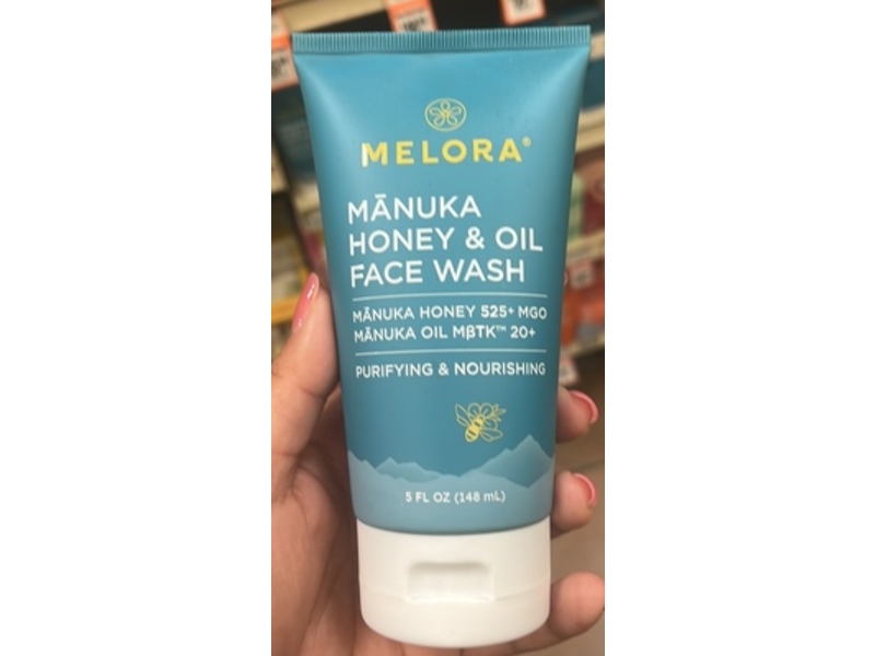 Melora Manuka Honey & Oil Face Wash, 5 fl oz.148 mL