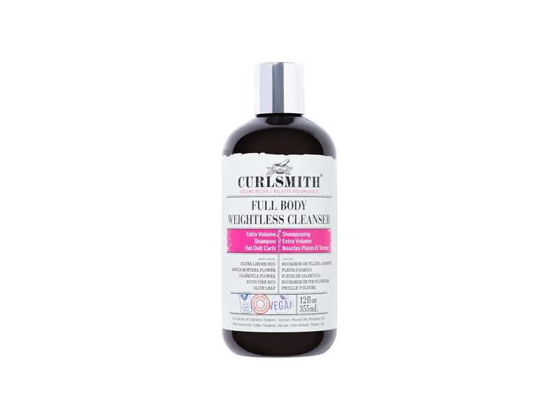 Curlsmith Full Body Weightless Extra Volume Shampoo Cleanser, 12 fl oz/355 mL
