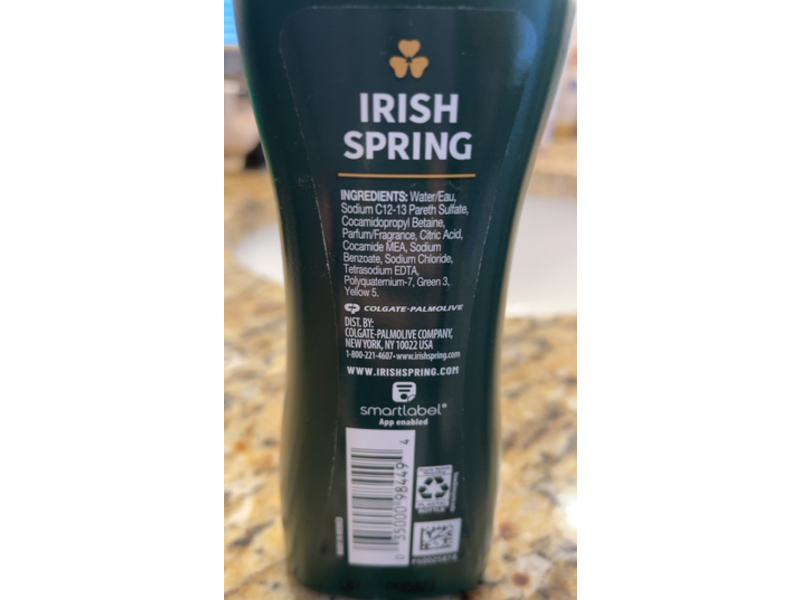 Irish Spring Body Wash For Men, Original Clean, 3.4 fl oz/100 mL