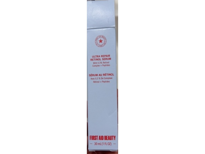 First Aid Beauty Ultra Repair Serum, 0.3% Retinol Complex + Peptide, 1 fl oz/30 mL