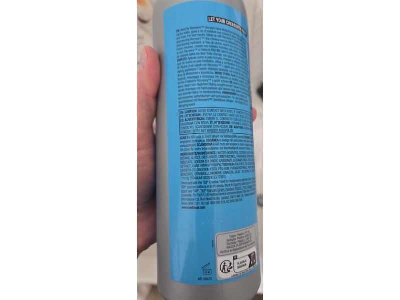 Bed Head Tigi Recovery Moisture Rush Shampoo, 25.36 fl oz/750 mL
