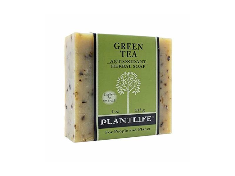 Plantlife Green Tea Herbal Soap, Antioxidant, 4 oz/113 g