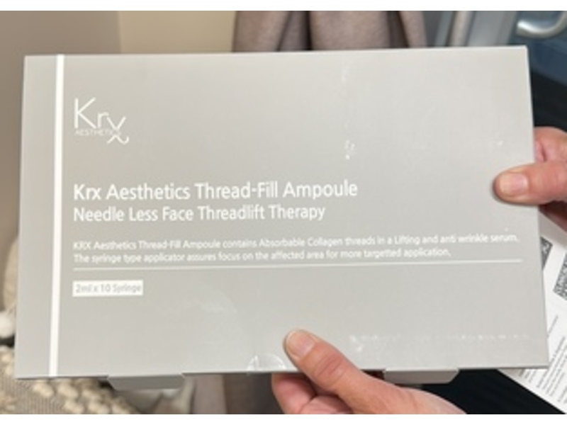 Krx Aesthetics Thread-Fill Ampoule Needle Less Face Threadlift Therapy, 2 mL, 10 Count