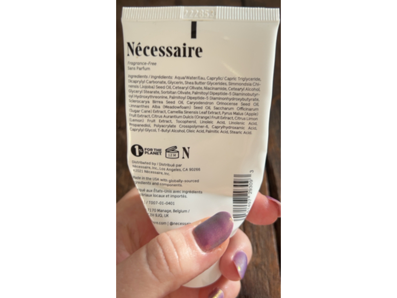 Necessaire The Body Lotion, Fragrance Free, 2.4 fl oz/70 mL