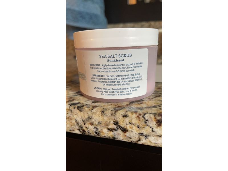 Naples Soap Natural Sea Salt Scrub, Sunkissed