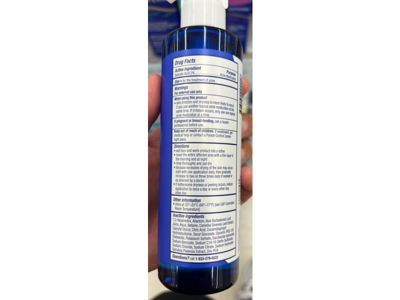 PanOxyl Acne Gel Wash, 2% Salicylic Acid, 6.5 fl oz/192 mL