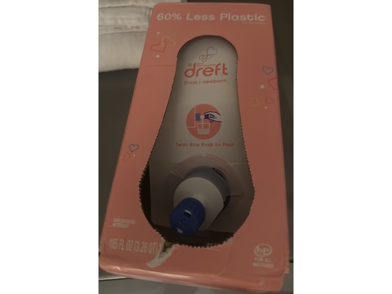 Dreft Stage 1 Newborn Baby He Liquid Laundry Detergent, 96 Loads, 105 fl oz