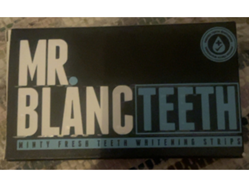 Mr. Blanc Teeth Whitening Strips, Minty Fresh