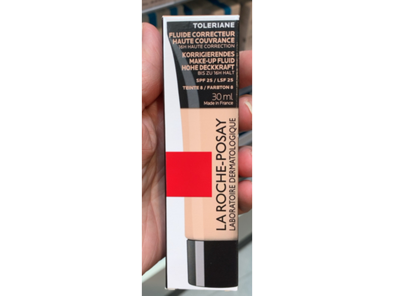 La Roche-Posay Toleriane Corrective Foundation, N8, SPF 25, 30 mL