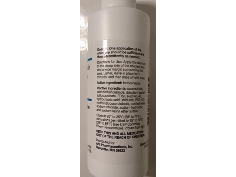Ketoconazole Shampoo 2%, 4 fl oz, Ani Pharmaceuticals (Rx)