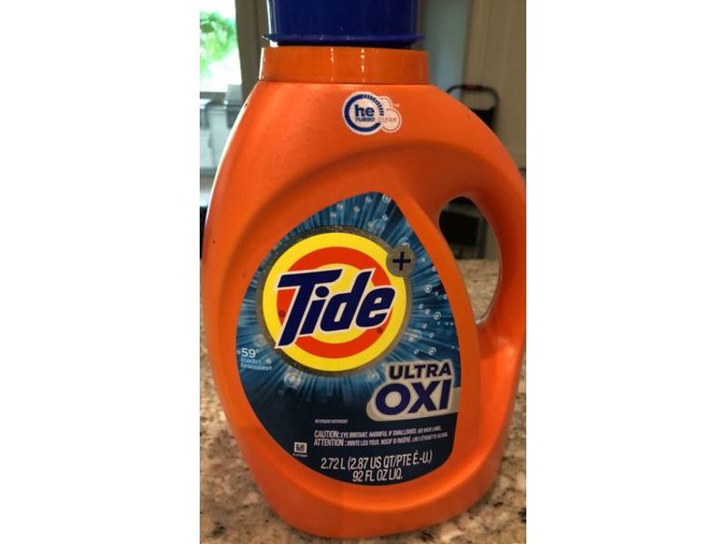 Tide Plus Ultra OXI Laundry Detergent, 59 Loads, 92 fl oz/2.72 L