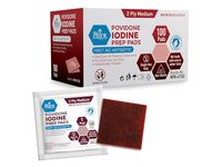 Med Pride Povidone Iodine Prep Pads, 100 Count - thumbnail 1