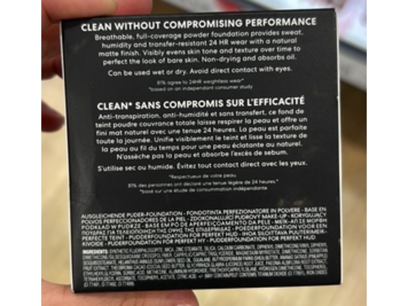 Bare Minerals Barepro Skin-Perfecting Powder Foundation, Medium Deep 40 Cool, 0.28 oz/8 g