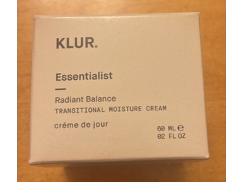 Klur Essentialist Radiant Balance Transitional Moisture Cream, 2 fl oz/60 mL
