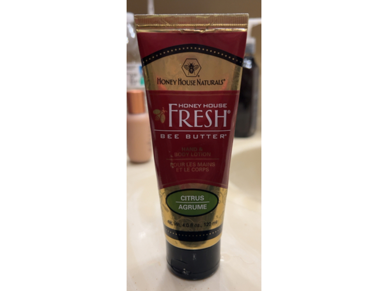 Honey House Naturals Honey House Fresh Bee Butter Hand & Body Lotion, Citrus, 4.0 fl oz/120 mL