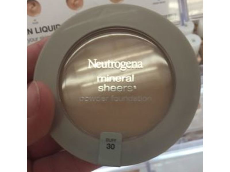 Neutrogena Mineral Sheers Powder Foundation, Buff 30, 0.34 oz/9.6 g