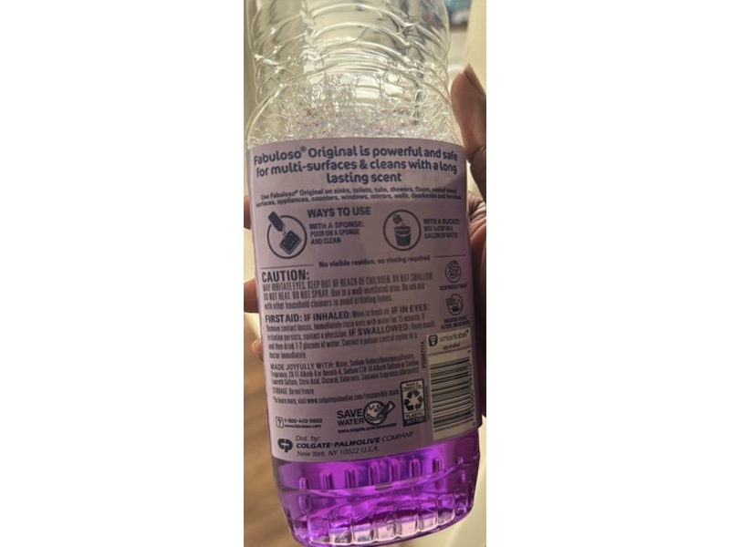 Fabuloso Original Multi-Purpose Cleaner, Lavender Scent, 22 fl oz/650 mL