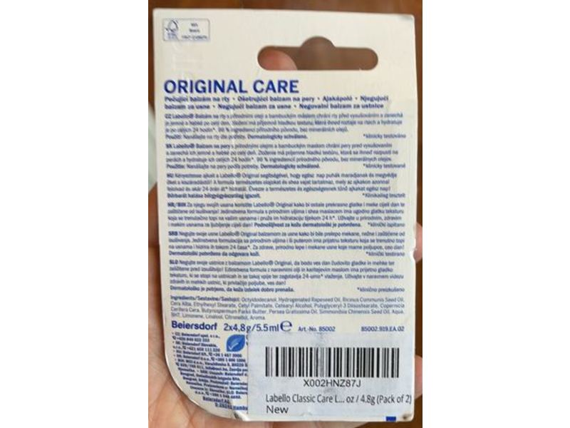 Labello Lip Balm, Original, Shea Butter & Natural Oils, Pack Of 2