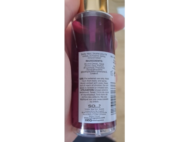 So...? Unique Body Mist, Vanilla Candy, 1.7 fl oz/50 mL