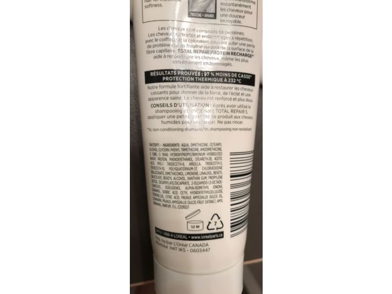 L'Oreal Paris Total Repair 5 Protein Recharge Leave-In, 150 mL