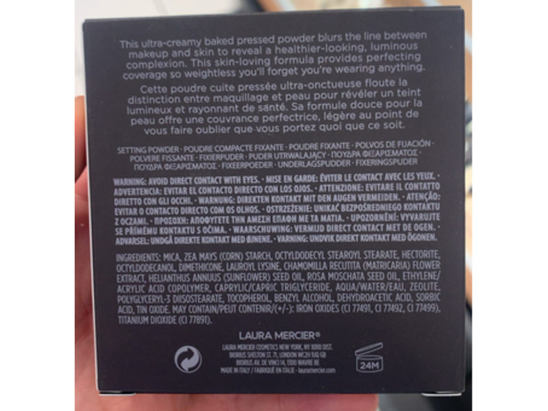 Laura Mercier Real Flawless Luminous Perfecting Pressed Powder, Translucent Deep, 0.24 oz/7 g