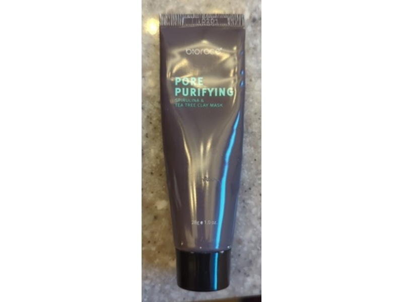 Biorace Pore Purifying Clay Mask, Spirulina & Tea Tree, 1 oz/28 g