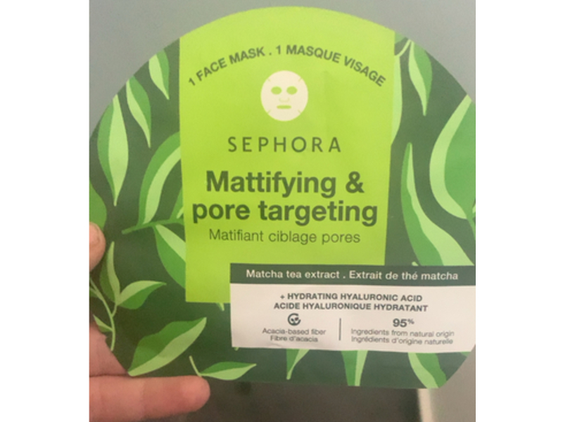 Sephora Mattifying & Pore Targeting Face Mask, Matcha Tea Extract,