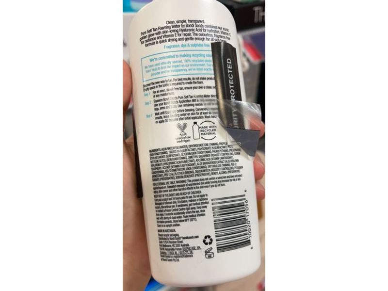 Bondi Sands Pure Self-Tan Foaming Water, Dark, 6.76 fl oz