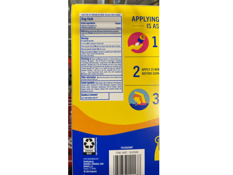 Banana Boat Sport Sunscreen, SPF 50, 10 fl oz/295 mL, Pack Of 2