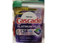 Cascade Platinum Plus Dishwasher Detergent Pacs, Clean Lemon Scent, 32.2 oz/914 g, 57 Count - Image 3