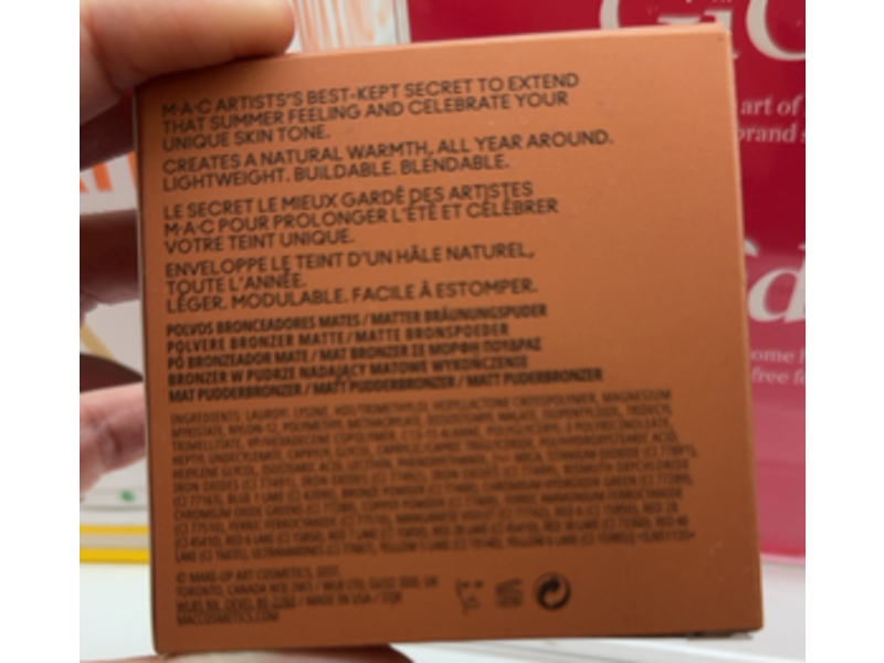 M.A.C Skinfinish Sunstruck Matte Bronzer, Matte Medium Rosy, 0.28 oz/8 g