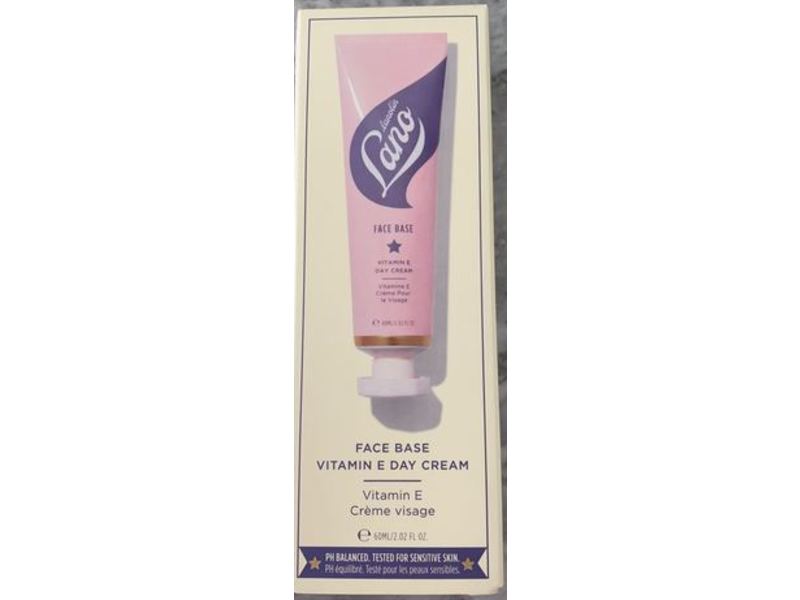 Lanolips Face Base Vitamin E Day Cream, 2.02 fl oz/60 mL