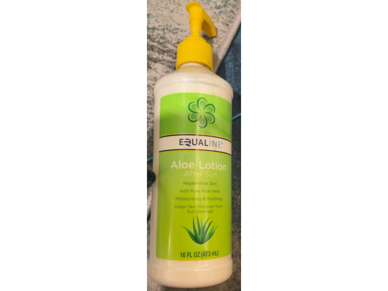Equaline After Sun Lotion, Pure Aloe Vera, 16 fl oz/473 mL
