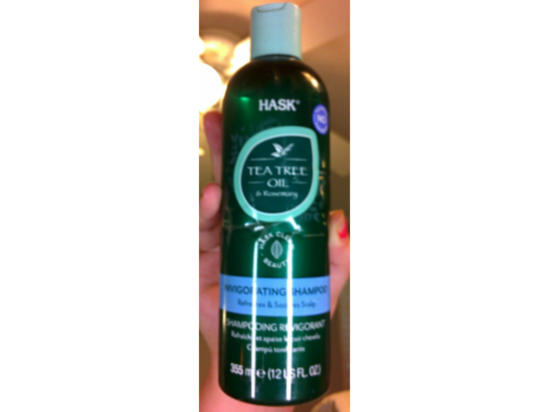 Hask Invigorating Shampoo, Tea Tree Oil & Rosemary, 12 fl oz/355 mL