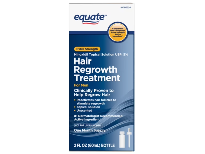 Equate Hair Regrowth Treatment, Extra Strength, 2 fl oz/60 mL