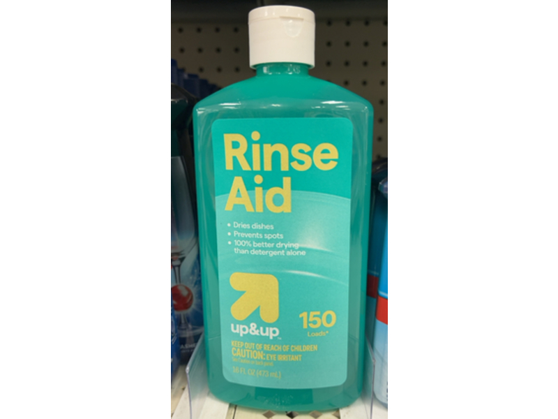Up & Up Dishwasher Rinse Aid, 150 Loads, 16 oz/473 mL