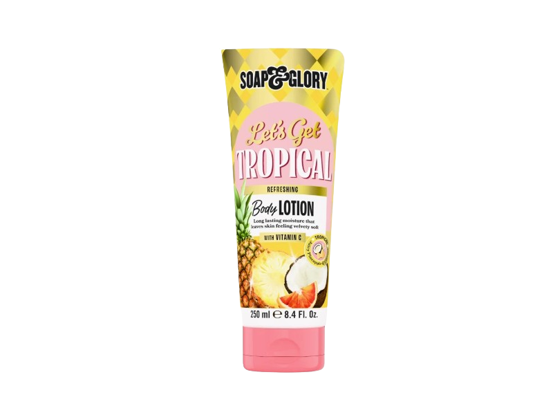 Soap & Glory Nourishing Body Lotion, Let's Get Tropical, 8.4 fl oz/250 mL
