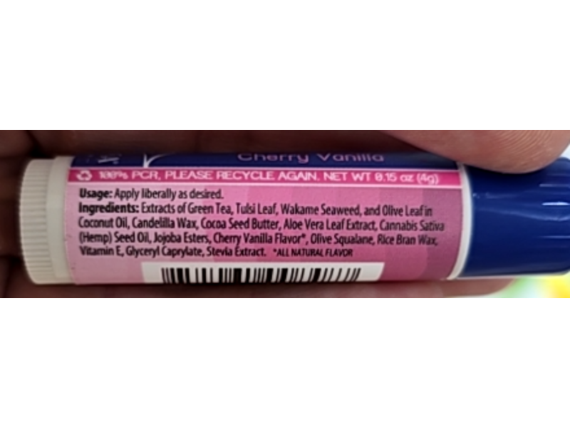 Stream2Sea Hydrate Lip Balm, Cherry Vanilla, 0.15 oz/4 g