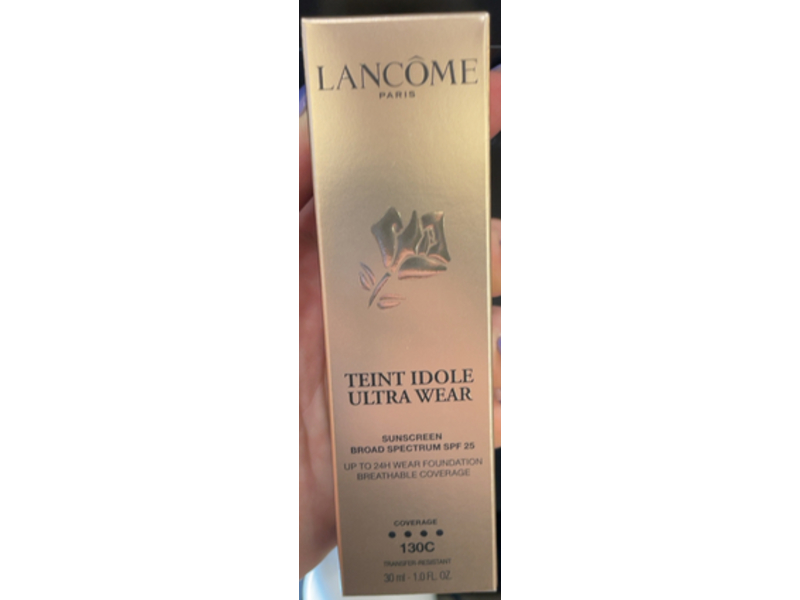 Lancome Teint Idole Ultra Wear Foundation, 130 C, SPF 25, 1 fl oz/30 mL