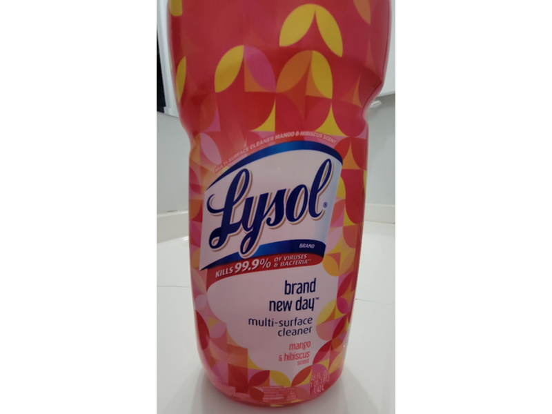 Lysol Brand New Day Multi-Surface Cleaner, Mango & Hibiscus Scent, 48 fl oz, Pack Of 3