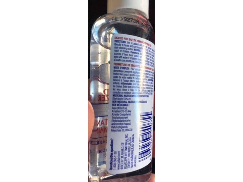 One Step Hand Sanitizer, Aloe, 2 fl oz/60 mL