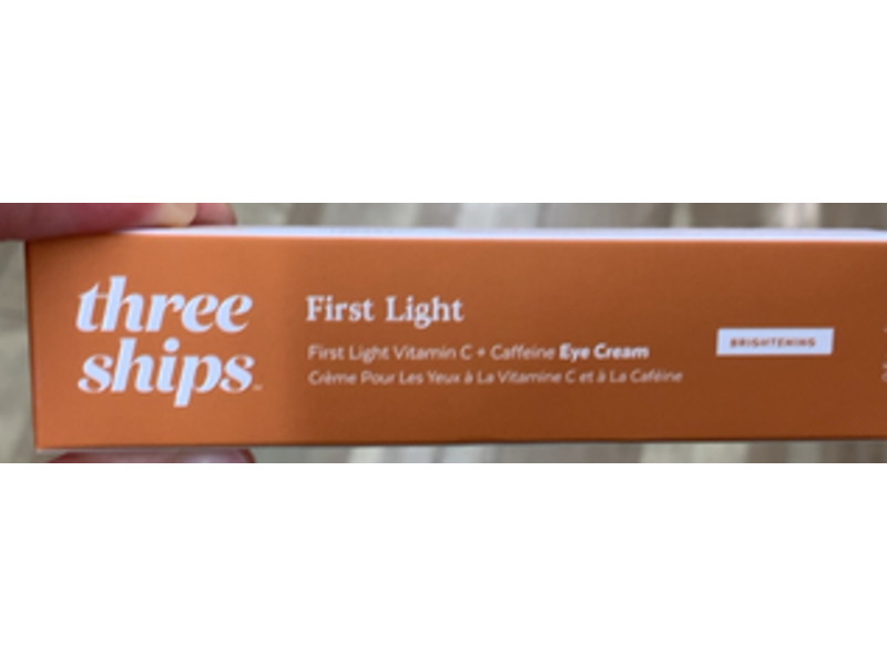 Three Ships First Light Brightening Eye Cream, Vitamin C & Caffeine, 0.5 fl oz/15 g