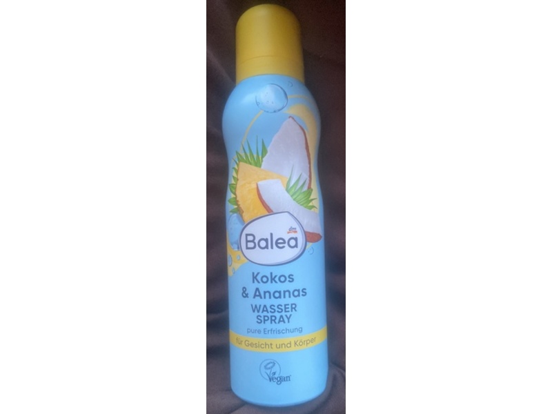 Dm Balea Face & Body Pure Refreshment Water Spray, Coconut & Pineapple, 150 mL