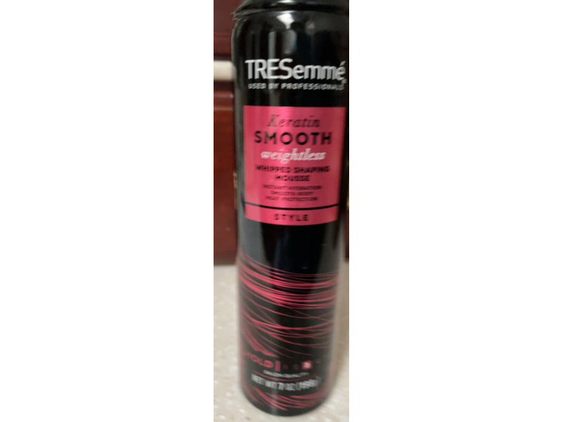 Tresemme Keratin Smooth Weightless Whipped Shaping Mousse, 7 oz/198 g