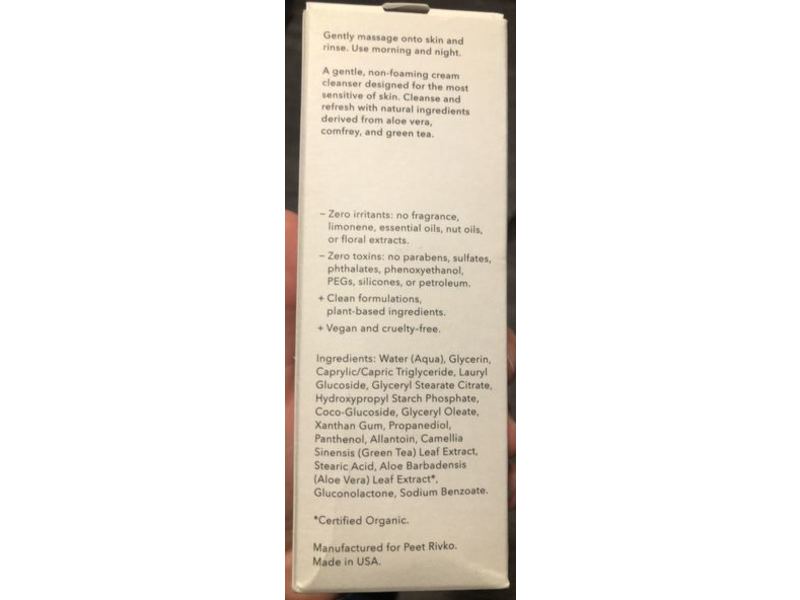 Peet Rivko Gentle Cleanser, 3.4 fl oz/100 mL