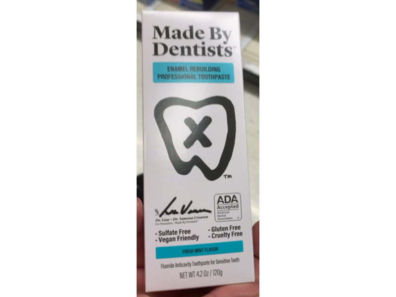 Made By Dentists Enamel Rebuilding Professional Toothpaste, Fresh Mint Flavor,4.2 oz/120 g