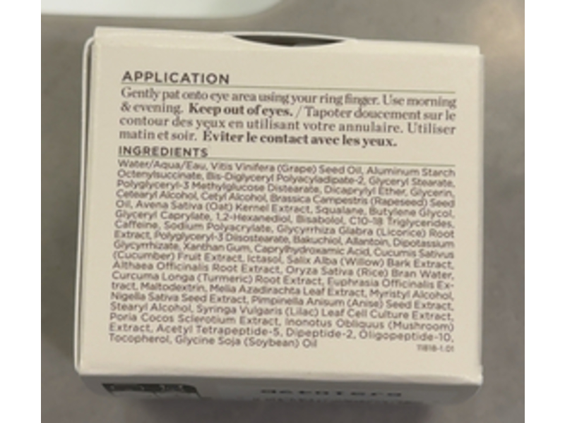 Perricone MD Firming & Brightening Eye Cream, Peptides, Squalane, Mushroom Extract, 0.5 fl oz/15 mL