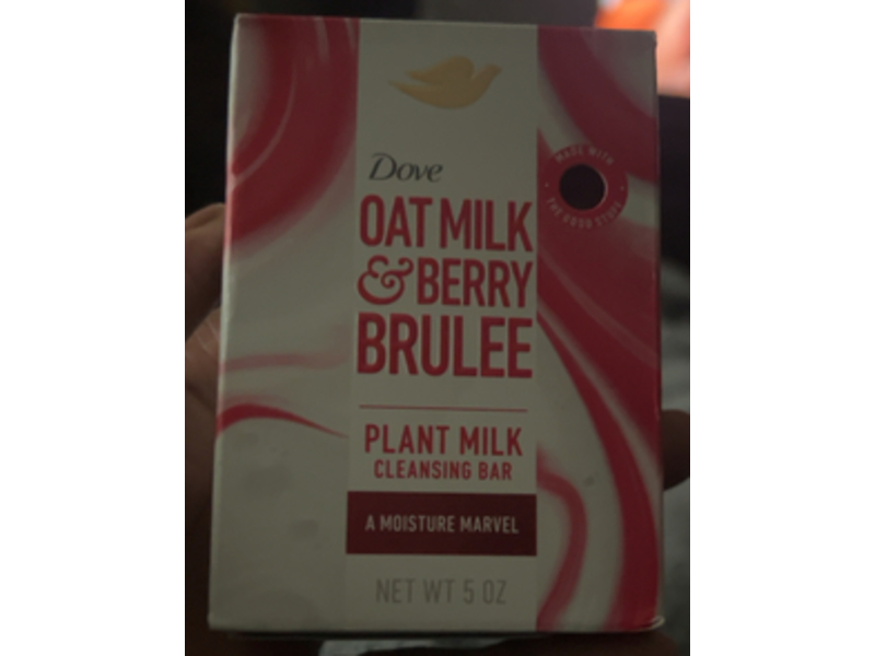 Dove Cleansing Bar, Oat Milk & Berry Brulee, 5 oz