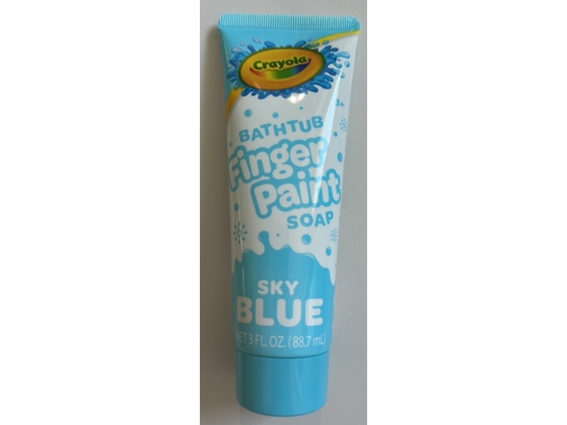 Crayola Bathtub Finger Paint Soap, Sky Blue, 3 fl oz/88.7 mL